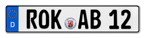 Autokennzeichen ROcKenhausen