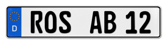 Autokennzeichen ROStock