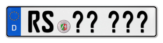 Wunschkennzeichen Remscheid reservieren