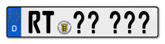Wunschkennzeichen Reutlingen reservieren