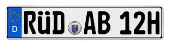 H-Kennzeichen RÜD online bestellen