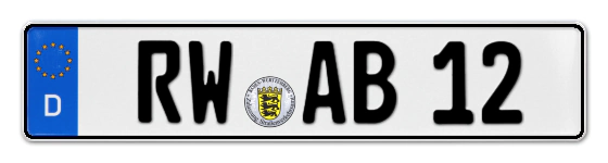 Autokennzeichen RottWeil