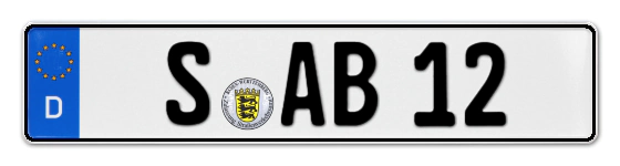 Autokennzeichen Stuttgart