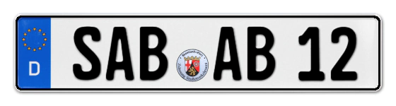 Autokennzeichen SAarBurg