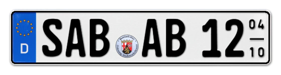 Saisonkennzeichen SAB für SAarBurg online bestellen