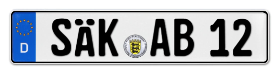 Autokennzeichen SÄcKingen