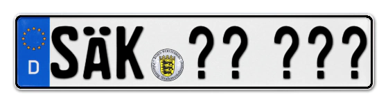 Wunschkennzeichen SÄckingen reservieren
