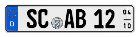 Saisonkennzeichen SC für SChwabach online bestellen