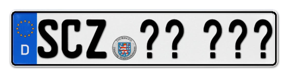 Wunschkennzeichen Schleiz reservieren
