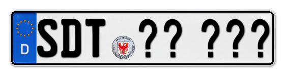 Wunschkennzeichen Schwedt reservieren