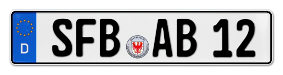 Autokennzeichen SenFtenBerg