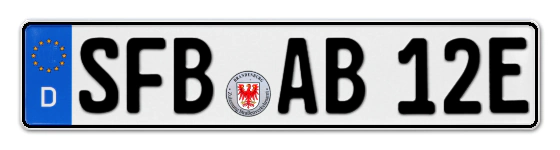 E-Kennzeichen SenFtenBerg online bestellen