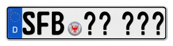 Wunschkennzeichen Senftenberg reservieren