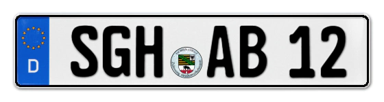 Autokennzeichen SanGerHausen