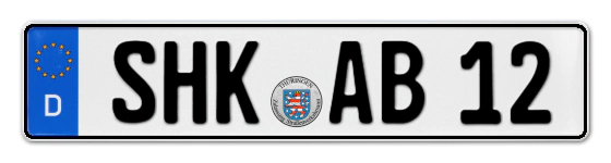 Autokennzeichen Saale-Holzland-Kreis