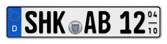Saisonkennzeichen SHK für Saale-Holzland-Kreis online bestellen
