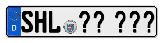 Wunschkennzeichen Suhl reservieren