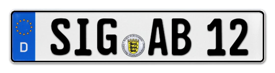 Autokennzeichen SIGmaringen