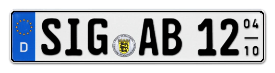 Saisonkennzeichen SIG für SIGmaringen online bestellen