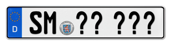 Wunschkennzeichen Schmalkalden reservieren
