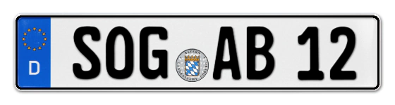 Autokennzeichen SchOnGau