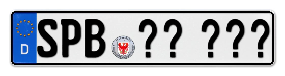 Wunschkennzeichen Spremberg reservieren