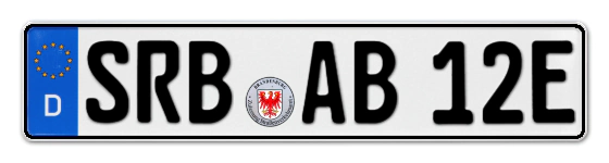 E-Kennzeichen StRausBerg online bestellen