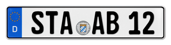 Autokennzeichen STArnberg
