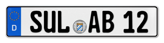 Autokennzeichen SULzbach