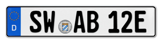 E-Kennzeichen SchWeinfurt online bestellen