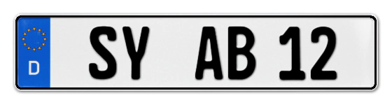 Autokennzeichen SYke