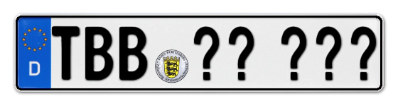 Wunschkennzeichen Tauberbischofsheim reservieren