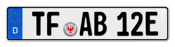 E-Kennzeichen Teltow, Fläming online bestellen