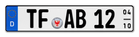 Saisonkennzeichen TF für Teltow, Fläming online bestellen
