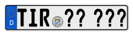 Wunschkennzeichen Tirschenreuth reservieren