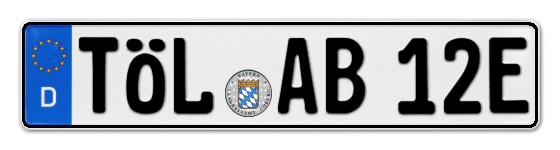 E-Kennzeichen TÖLz online bestellen