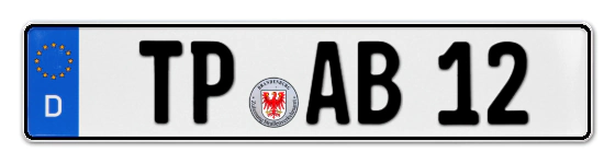 Autokennzeichen TemPlin
