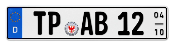 Saisonkennzeichen TP für TemPlin online bestellen