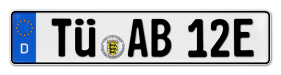 E-Kennzeichen TÜbingen online bestellen