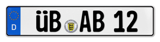 Autokennzeichen ÜBerlingen