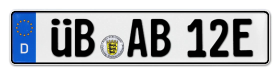 E-Kennzeichen ÜBerlingen online bestellen