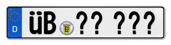 Wunschkennzeichen Überlingen reservieren