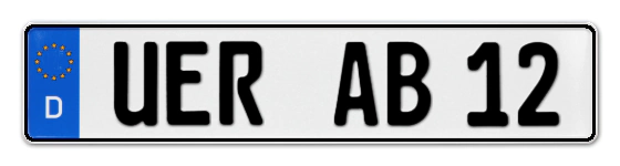 Autokennzeichen UEcker-Randow