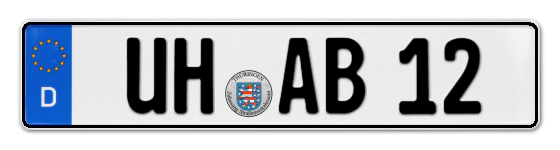 Autokennzeichen Unstrut, Hainich