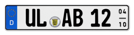Saisonkennzeichen UL für ULm online bestellen