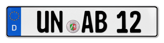 Autokennzeichen UNna