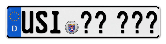 Wunschkennzeichen Usingen reservieren
