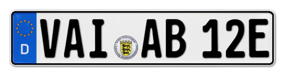 E-Kennzeichen VAIhingen online bestellen