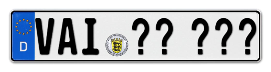 Wunschkennzeichen Vaihingen reservieren