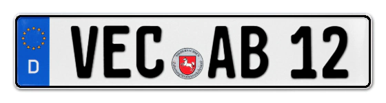 Autokennzeichen VEChta